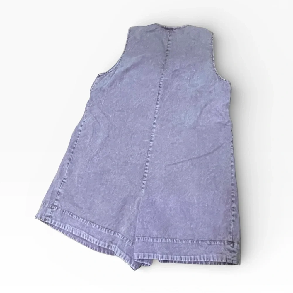 Purple Sleeveless Romper Size M - Picture 2 of 7
